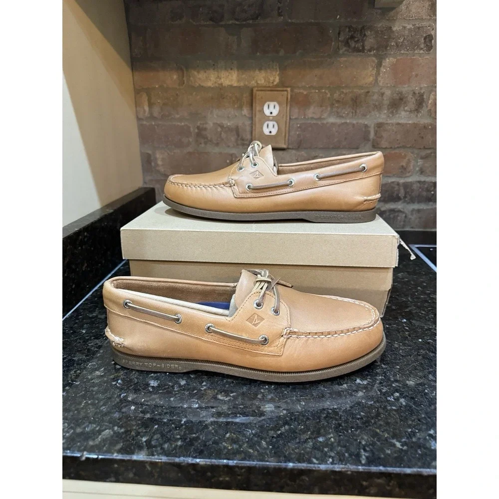 Sperry Top-Sider Men's Authentic Original Boat Shoes Leather Sahara Size 11